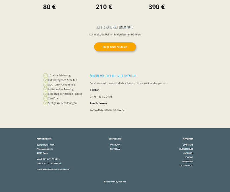 Vorher – Kontaktbereich