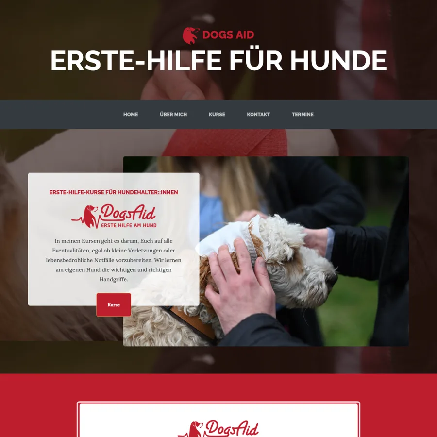 Dogs Aid Website - Erste-Hilfe für Hunde