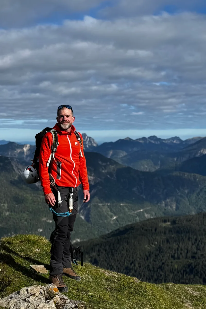 Sven Muscheid in den Bergen – Engagement mit Haltung